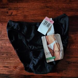 Vintage Barely There Super Soft Black Panties Size 7 Underwear 2002